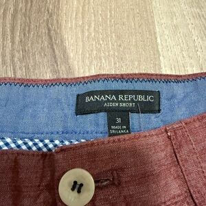 Banana Republic Brick Red Aiden Shorts